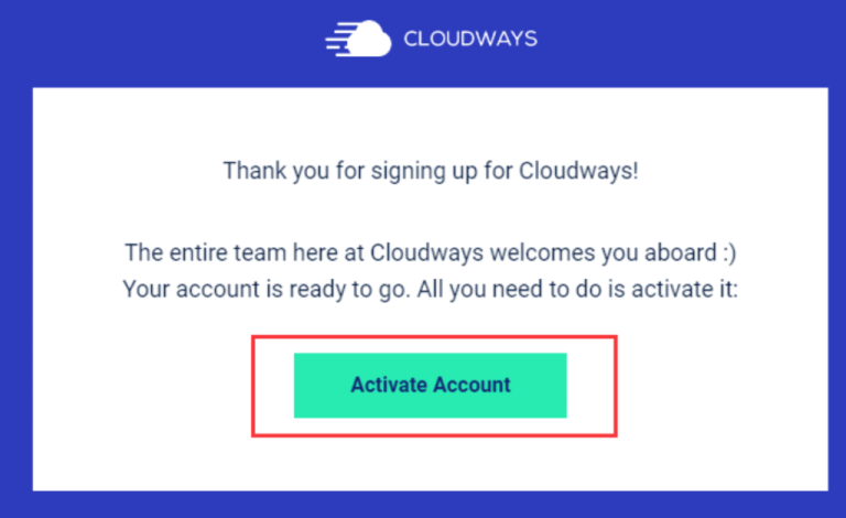 cloudways账号激活